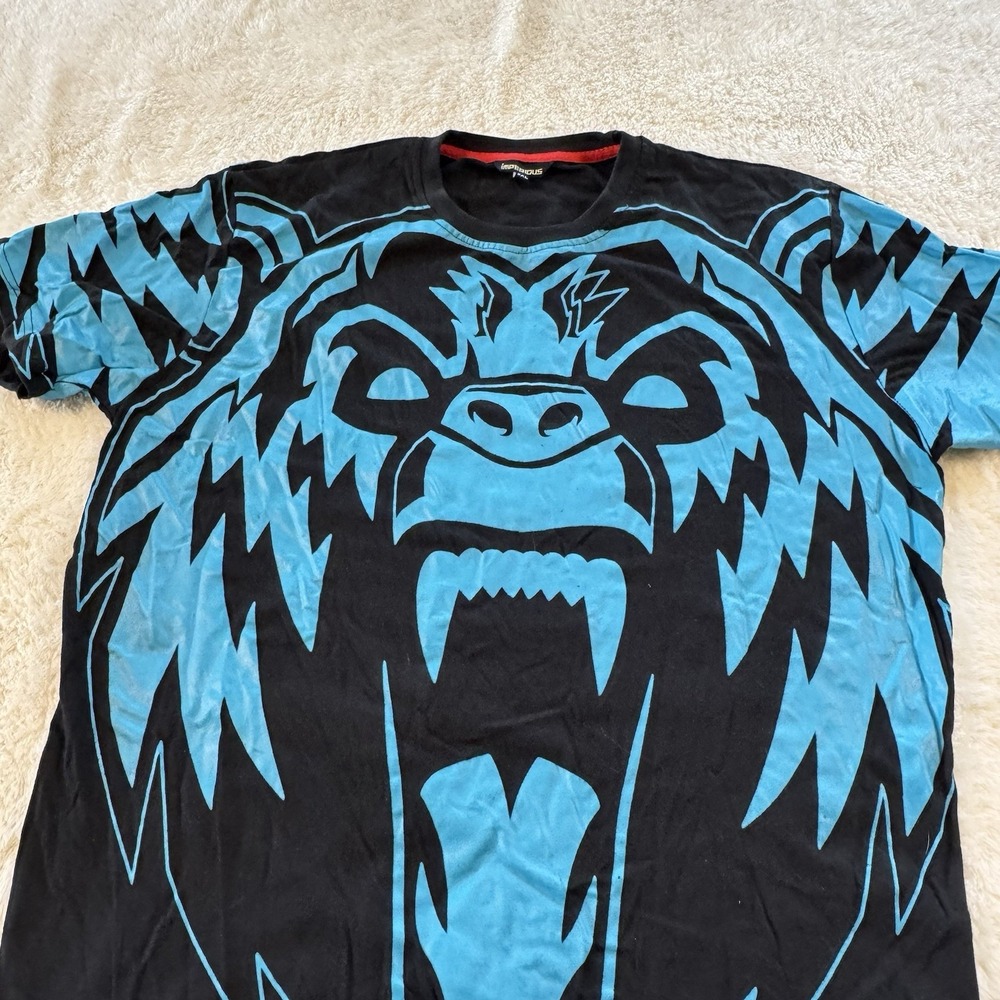 Vintage Imperious Gorilla Graphic Shirt Mens 2XL Blue Black Y2K Streetwear